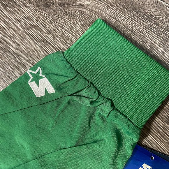 Starter NBA Boston Celtics The Jet Crinkle Half Zip Pullover Woven Jacket Mens S - Picture 9 of 12